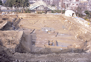 集落の一部が見つかった古墳時代の遺構