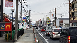 商業地の価格上昇率１位となった「和歌山市松島字平柳１０５番２外」付近