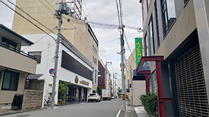 商業地の価格上昇率１位となった「和歌山市駿河町４７」付近